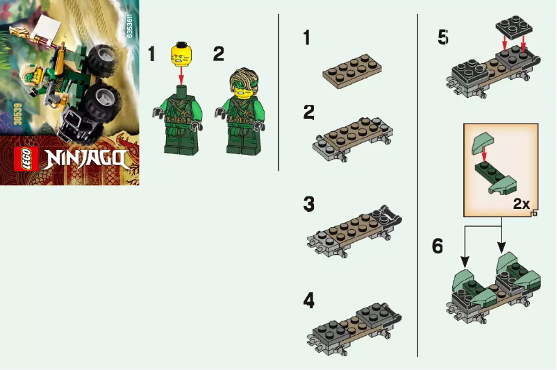 Image de la première page du manuel de l'appareil Ninjago 30539