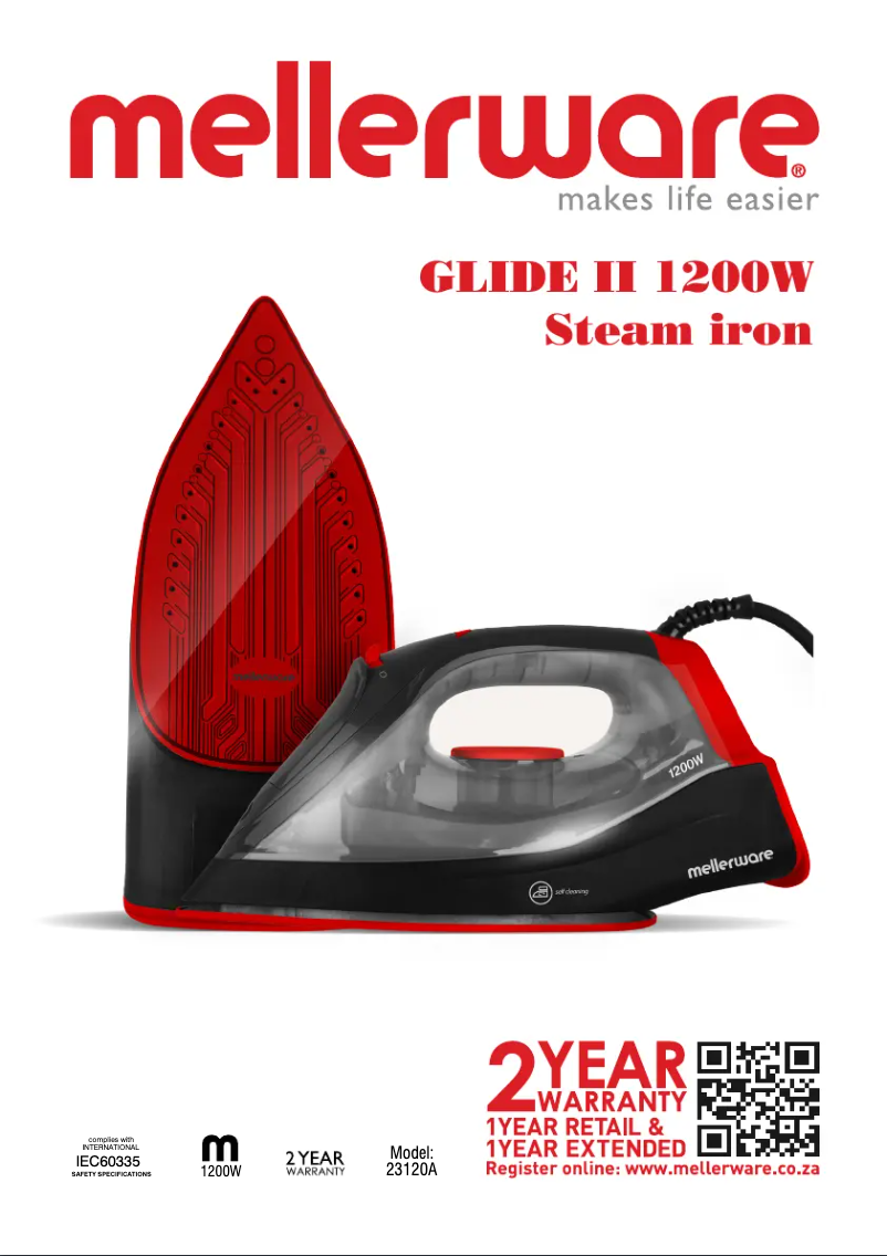 Image de la première page du manuel de l'appareil Glide II 23120A
