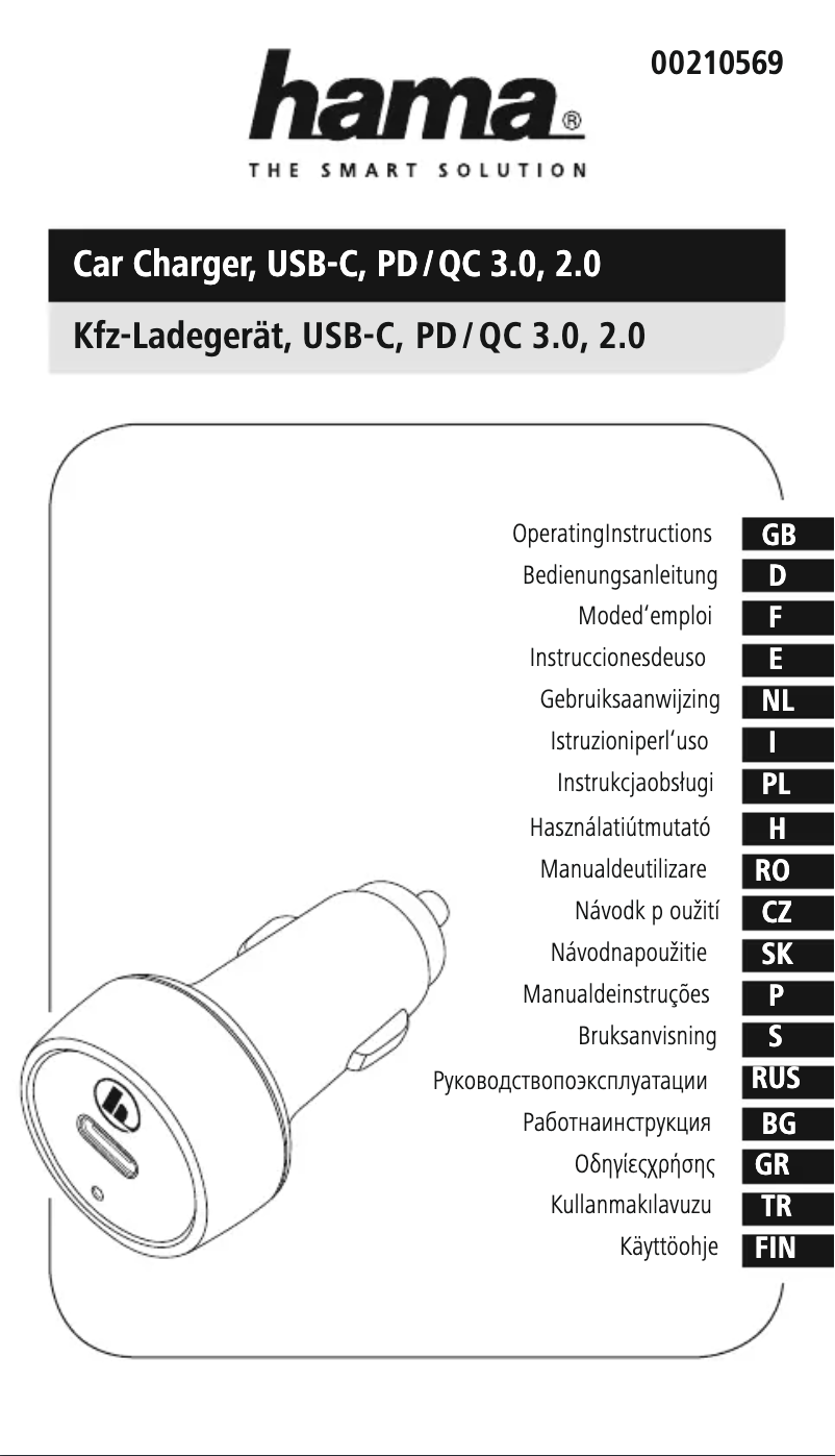 Image de la première page du manuel de l'appareil 00210569