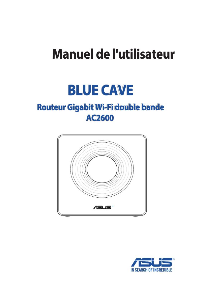 Page 1 de la notice Manuel utilisateur Asus Blue Cave AC2600