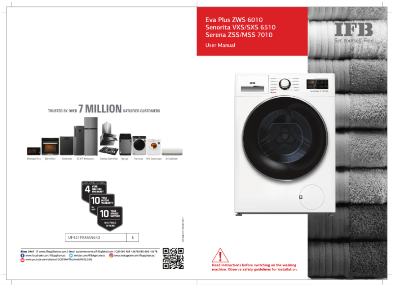 Page n°1 - Manuel utilisateur IFB Eva Plus ZWS 6010