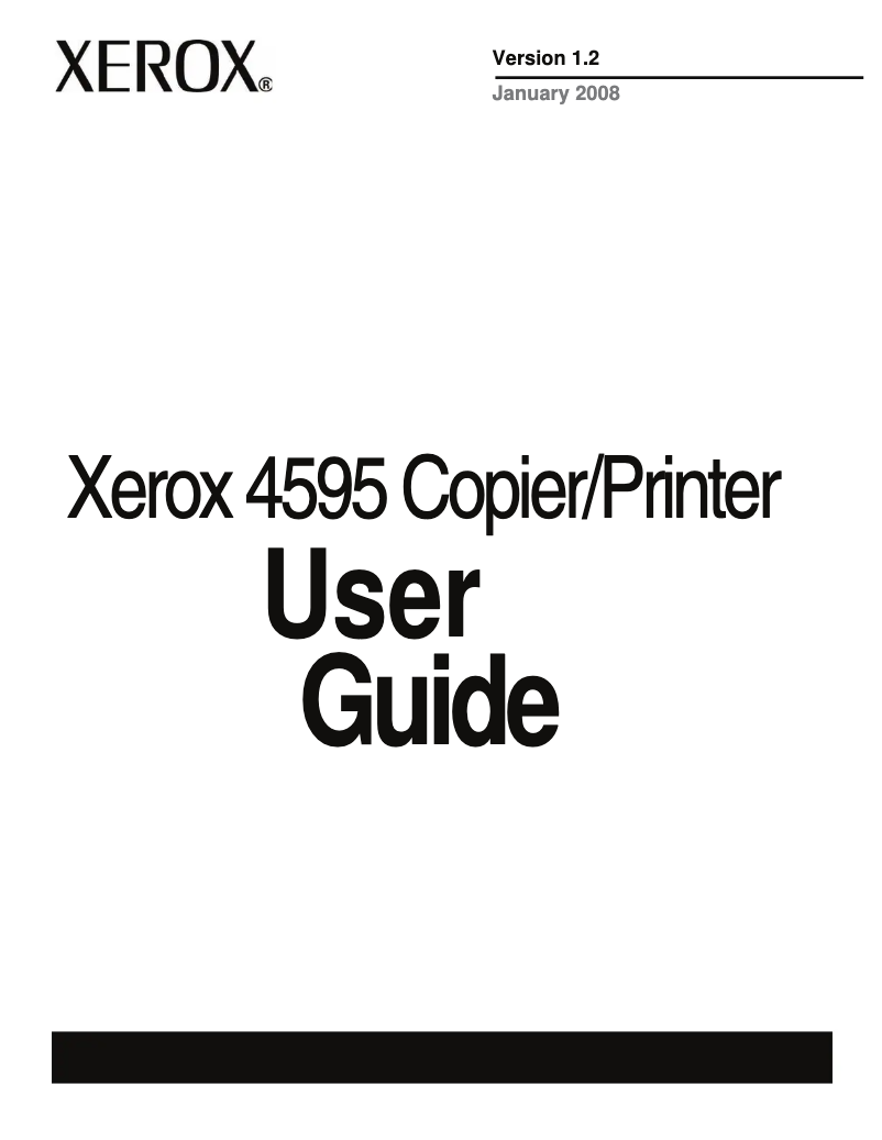 Image de la première page du manuel de l'appareil 4595