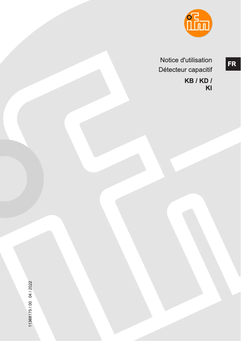 Image de la première page du manuel de l'appareil KI3513