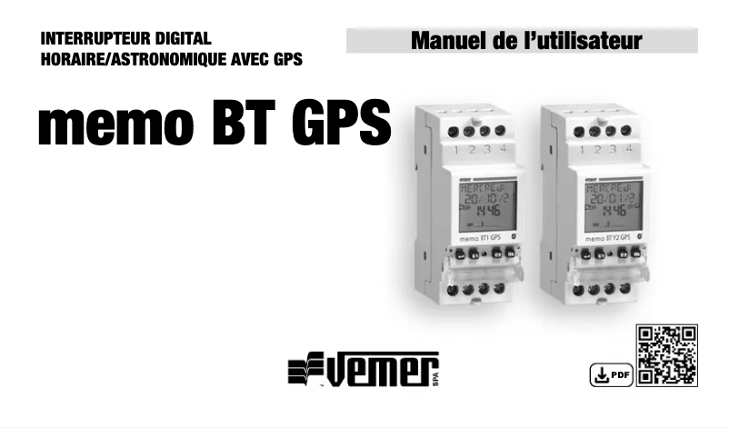 Image de la première page du manuel de l'appareil memo BT GPS