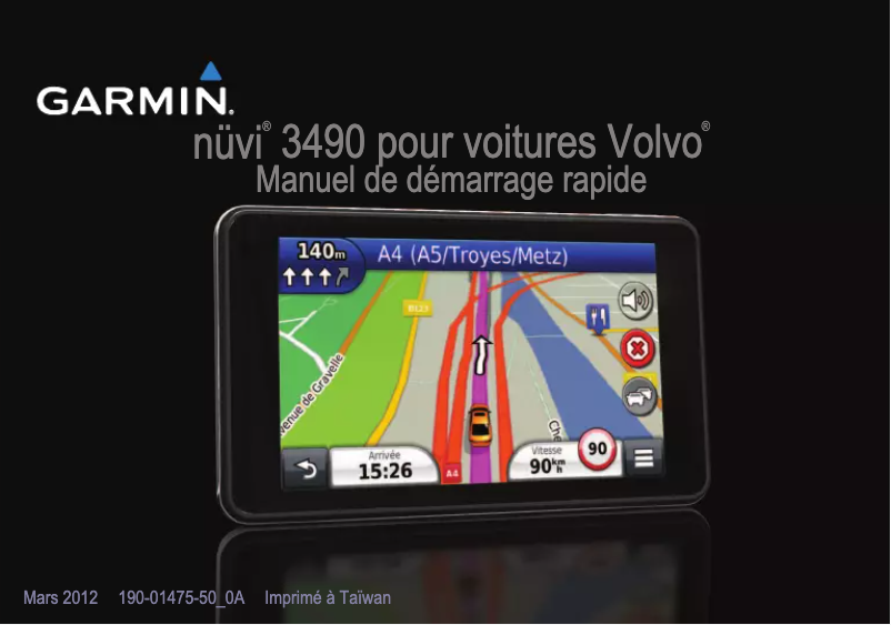 Image de la première page du manuel de l'appareil Nüvi 3490