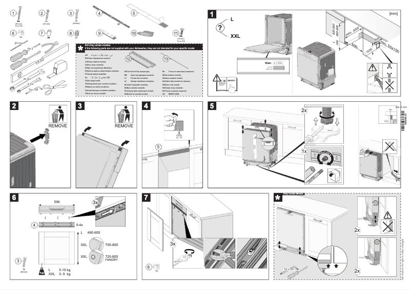 Page n°1 - Guide d'installation Gorenje GI693C60XUV