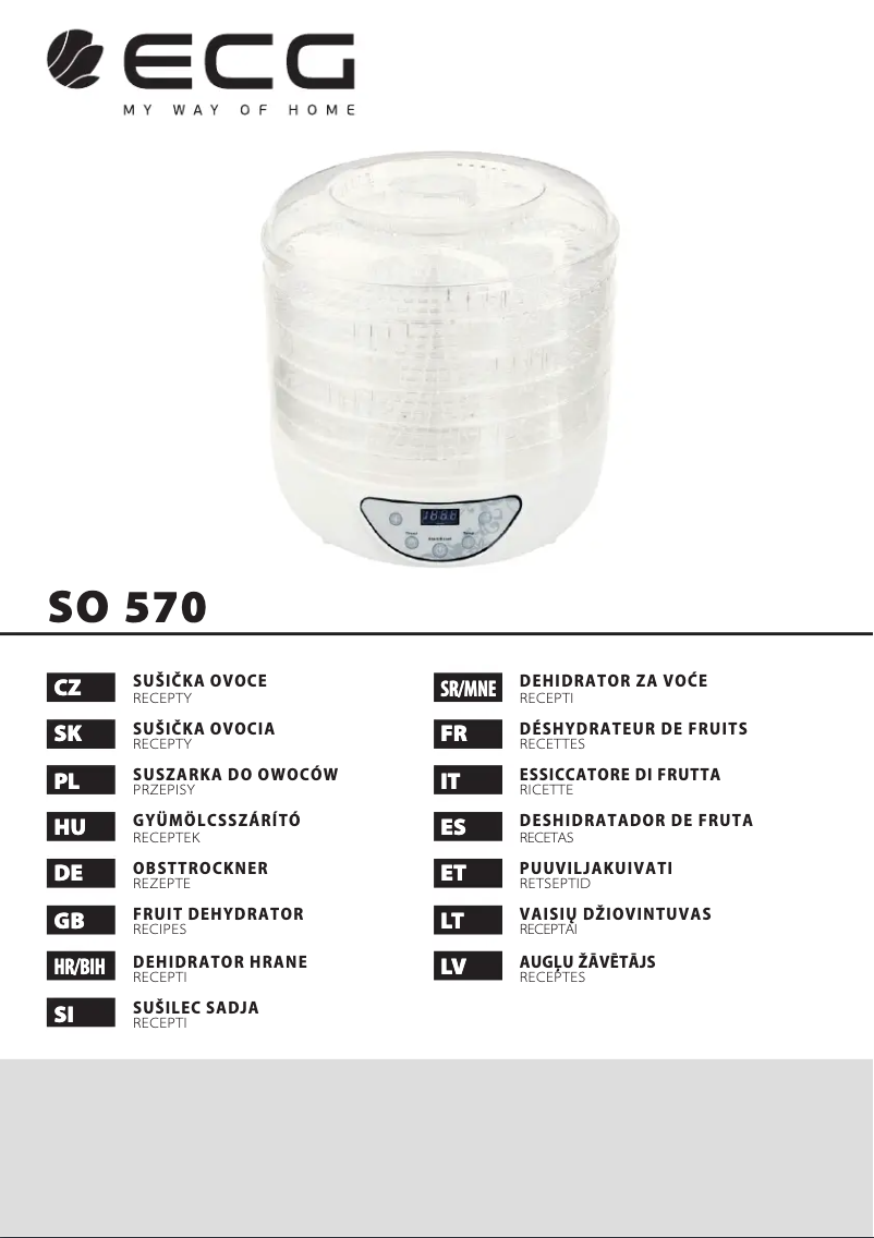 Page n°1 - Manuel utilisateur ECG SO 570