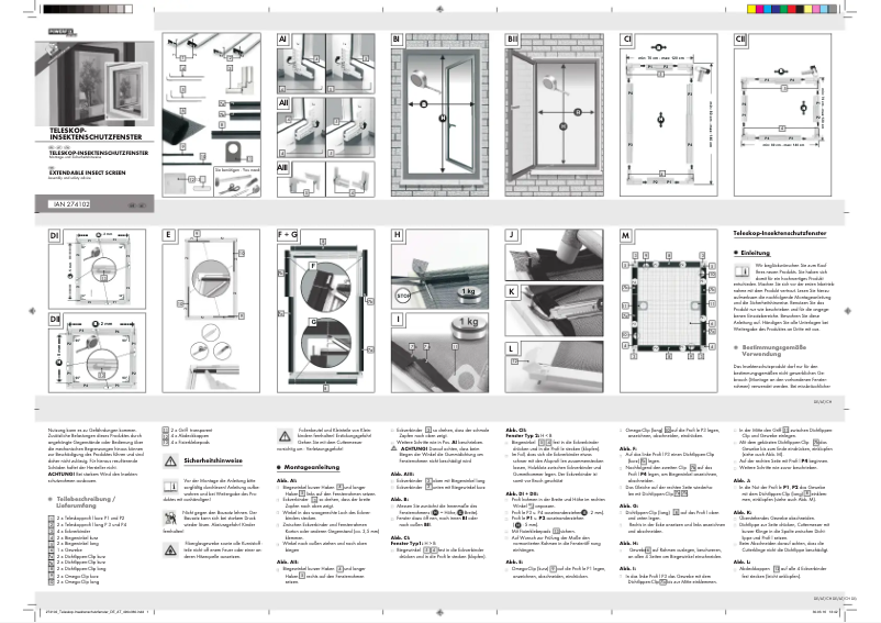 Page n°1 - Manuel utilisateur Powerfix IAN 274102