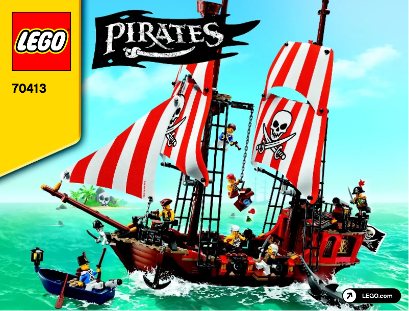 Page 1 de la notice Manuel utilisateur Lego Pirates 70413