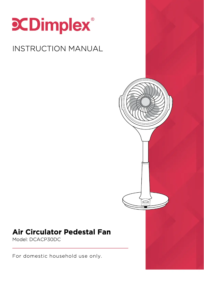Page 1 de la notice Manuel utilisateur Dimplex DCACP30DC