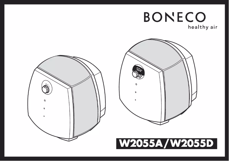 Page 1 de la notice Manuel utilisateur Boneco W2055D