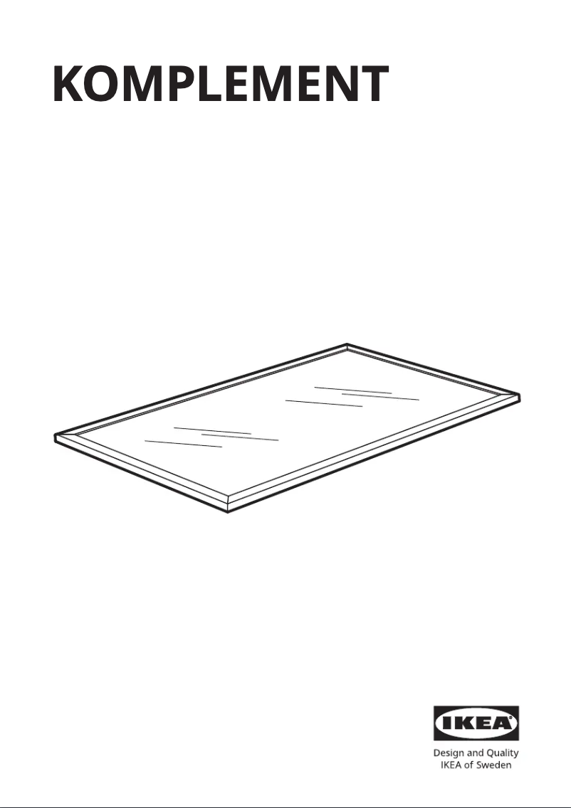 Imagen de la primera página del manual del dispositivo KOMPLEMENT 002.576.46