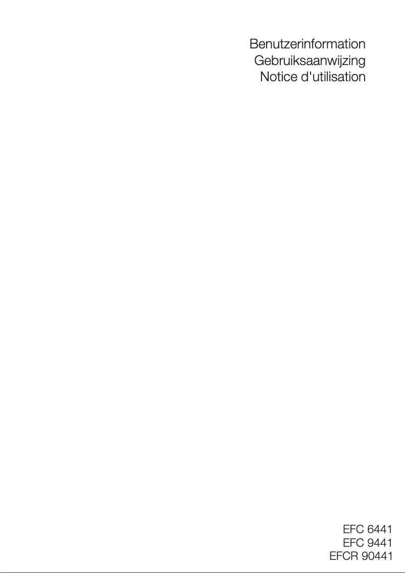 Page 1 de la notice Manuel utilisateur Electrolux EFC6441