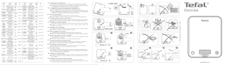 Page n°1 - Manuel utilisateur Tefal Optiss BC5006