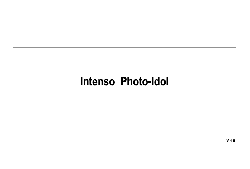 Page 1 de la notice Manuel utilisateur Intenso 8" PhotoIdol