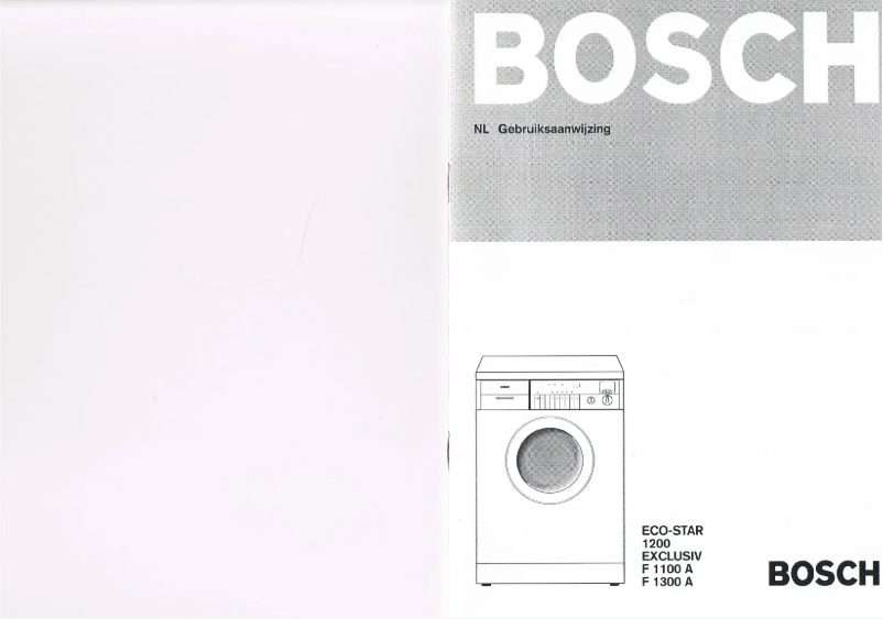 Page n°1 - Manuel utilisateur Bosch 1200 Exklusiv