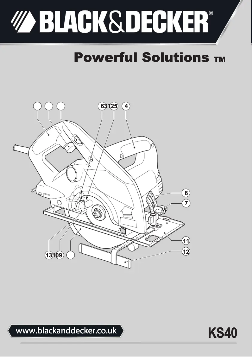 Page 1 de la notice Manuel utilisateur Black & Decker KS40