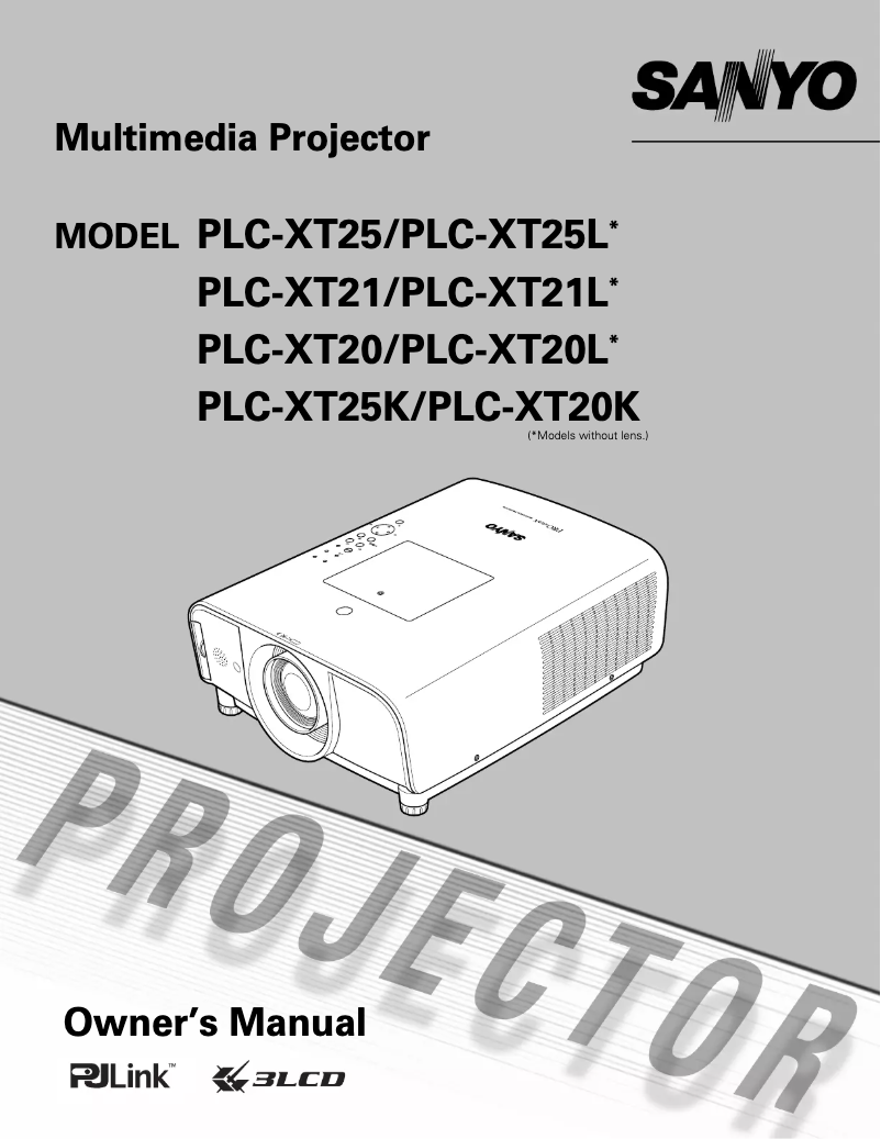 Image de la première page du manuel de l'appareil PLC-XT21
