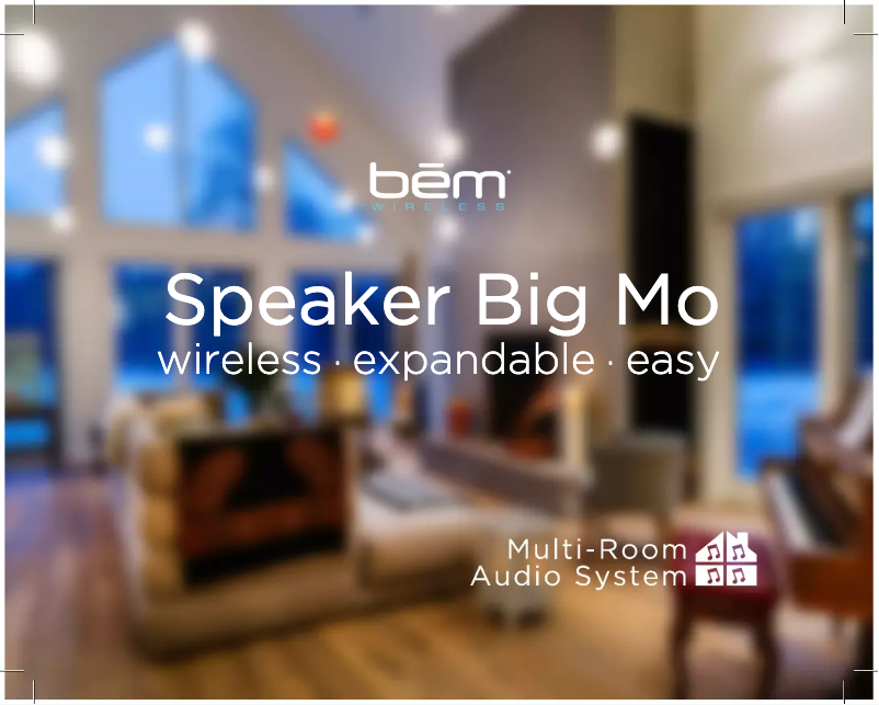 Page n°1 - Manuel utilisateur Bem Big Mo BE7000