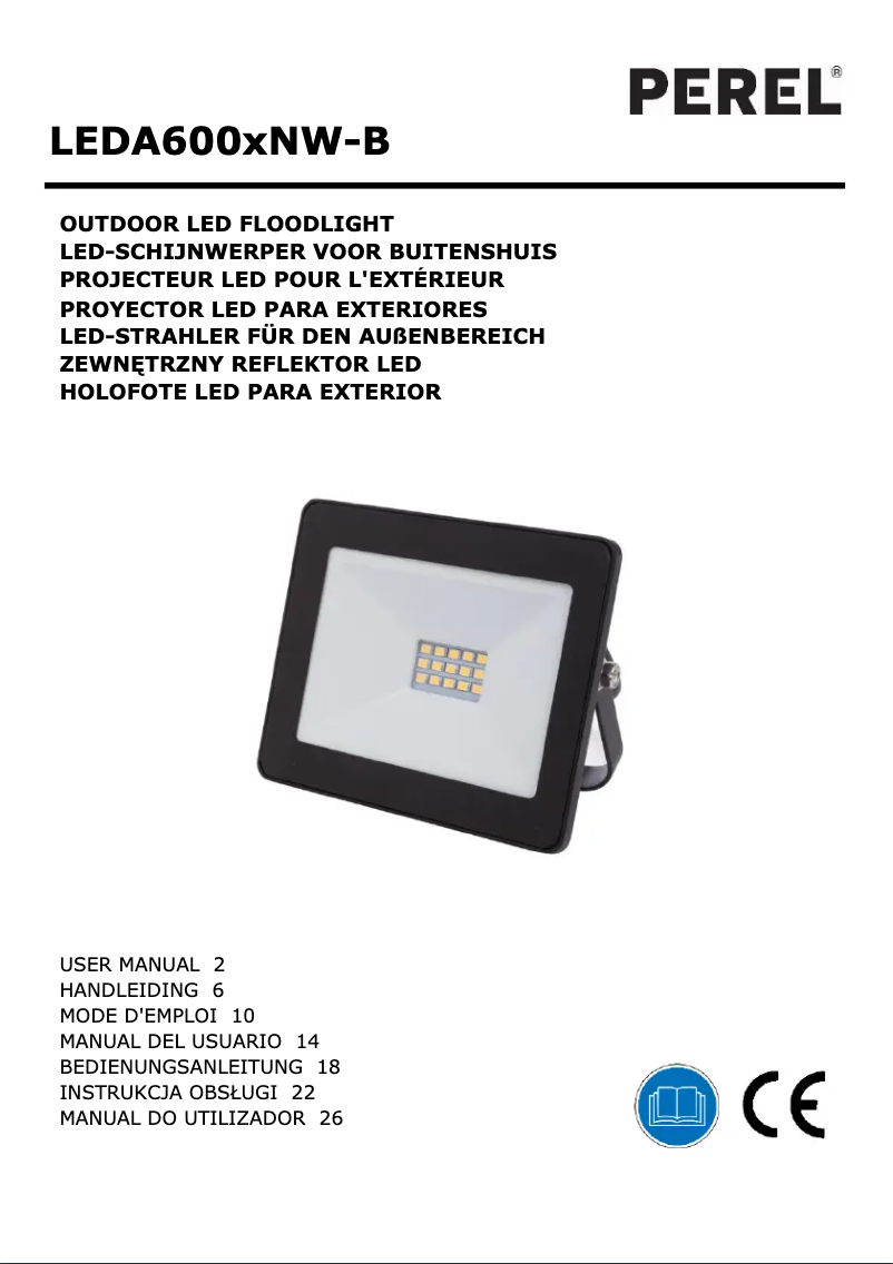 Page n°1 - Manuel utilisateur Perel LEDA6003NW-B