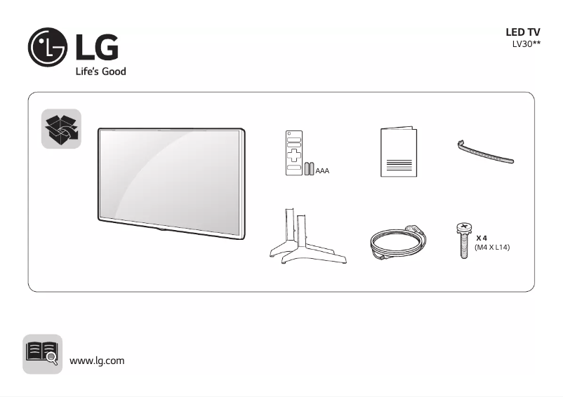 Image de la première page du manuel de l'appareil 49LV300C