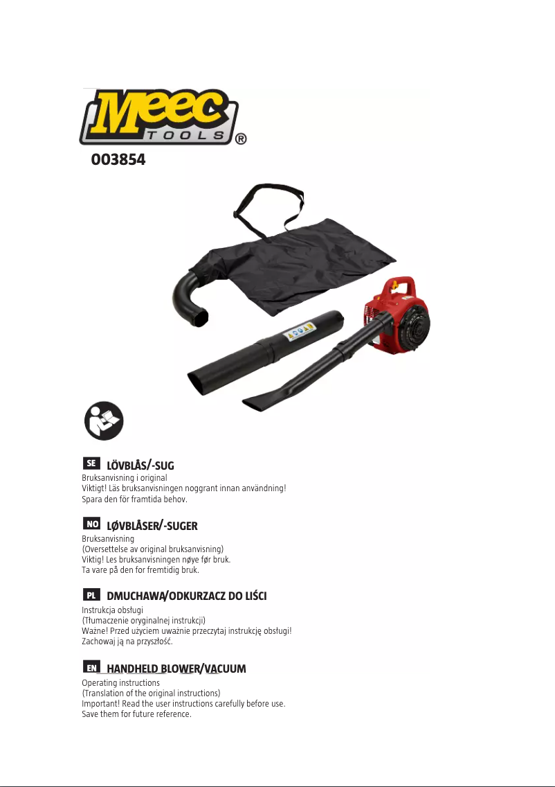 Page n°1 - Manuel utilisateur Meec Tools 003854