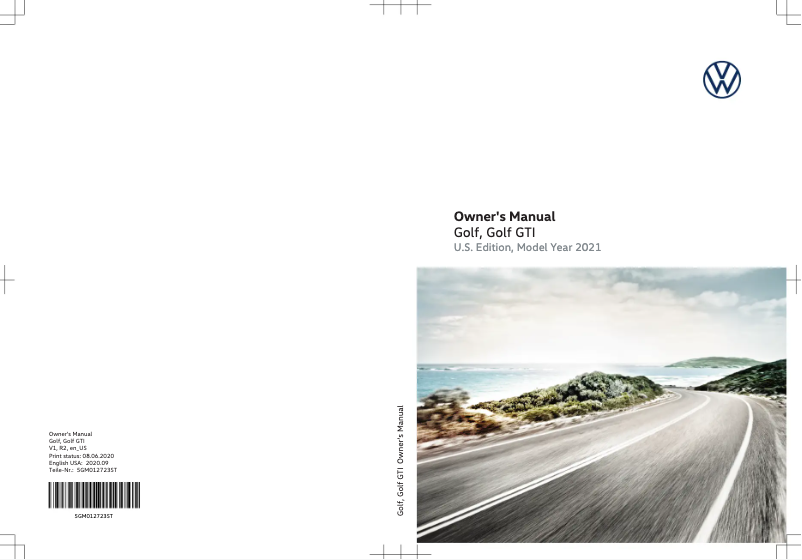 Imagen de la primera página del manual del dispositivo Golf (2021)