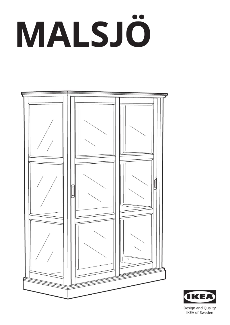 Page 1 de la notice Manuel utilisateur Ikea MALSJÖ 603.034.81