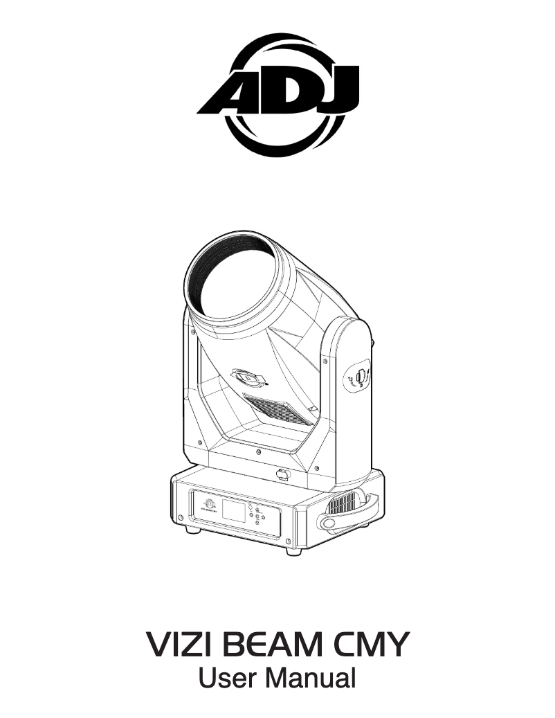 Image de la première page du manuel de l'appareil Vizi Beam CMY