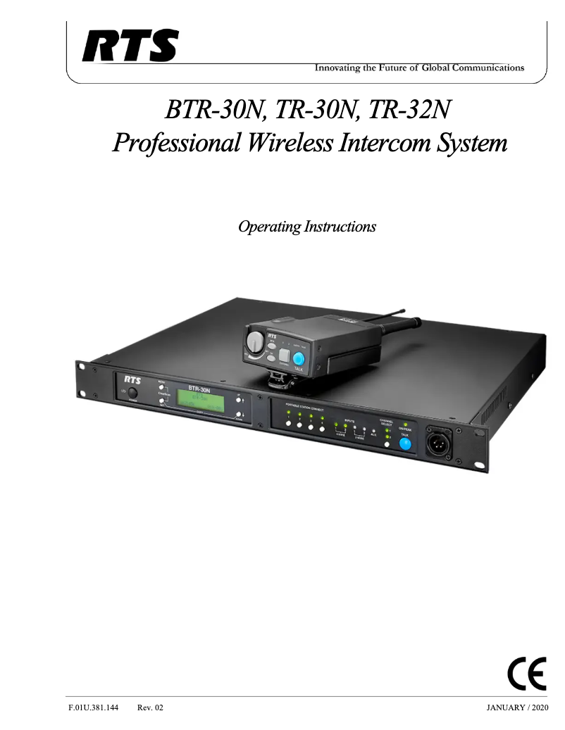 Page 1 de la notice Manuel utilisateur Bosch TR-30N