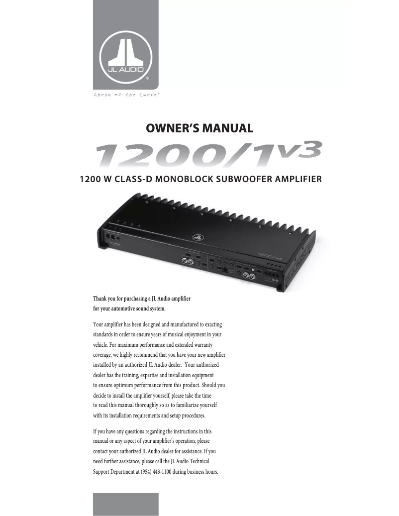 Image de la première page du manuel de l'appareil Slash 1200/1v3