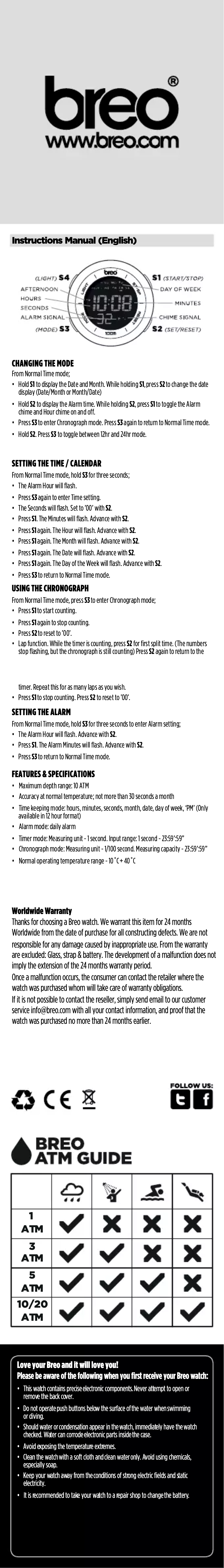 Image de la première page du manuel de l'appareil Orb