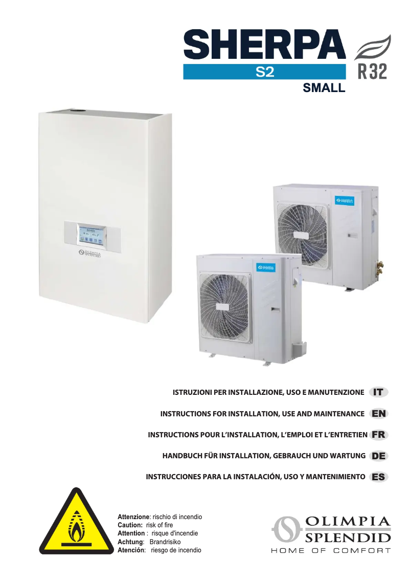 Page n°1 - Manuel utilisateur Olimpia Splendid Sherpa S2