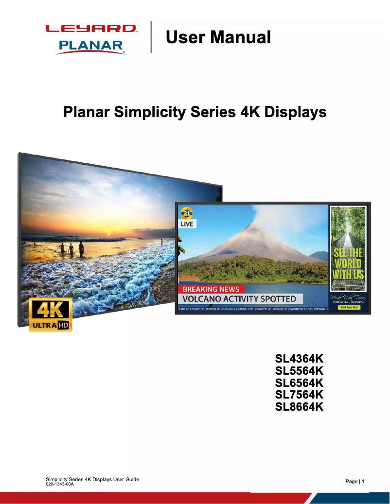 Image de la première page du manuel de l'appareil Simplicity SL4364K