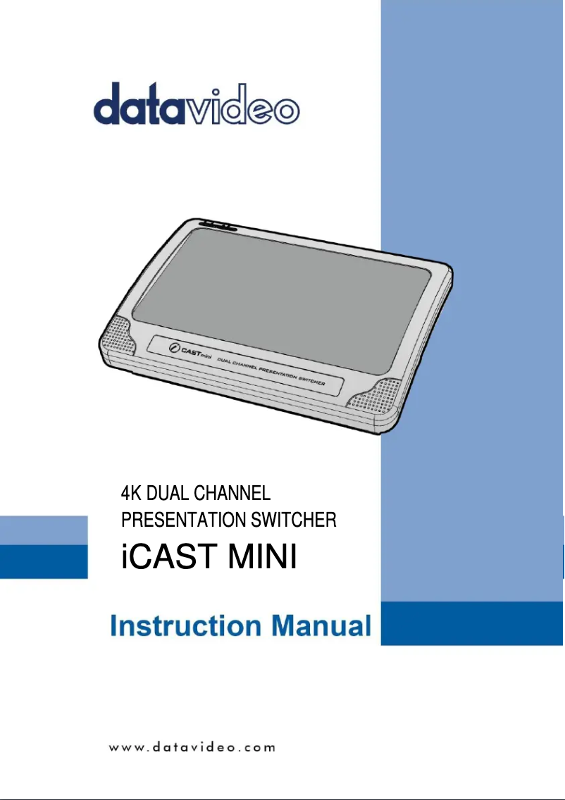 Image de la première page du manuel de l'appareil iCAST mini