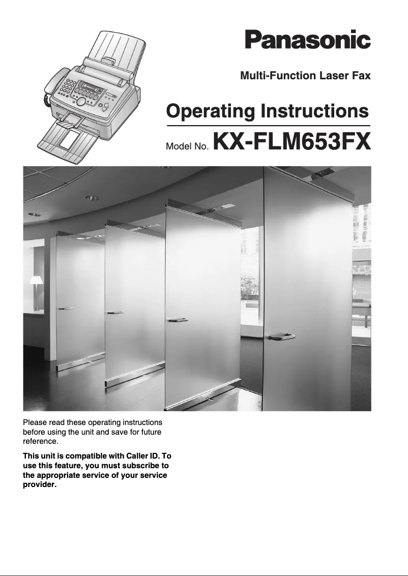 Page 1 de la notice Manuel utilisateur Panasonic KX-FLM653FX