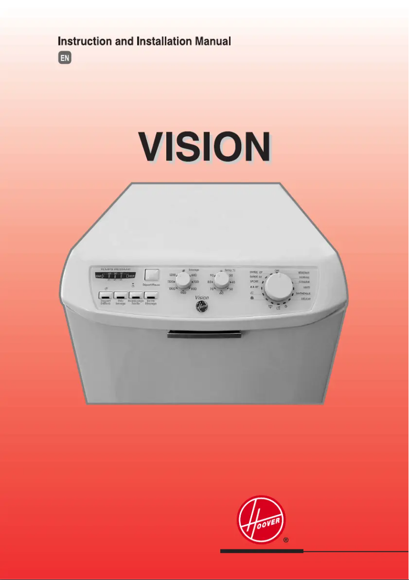 Page 1 de la notice Manuel utilisateur Hoover HTV 613