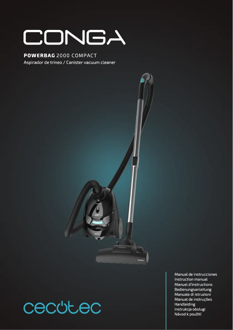Page n°1 - Manuel utilisateur Cecotec Conga Powerbag 2000