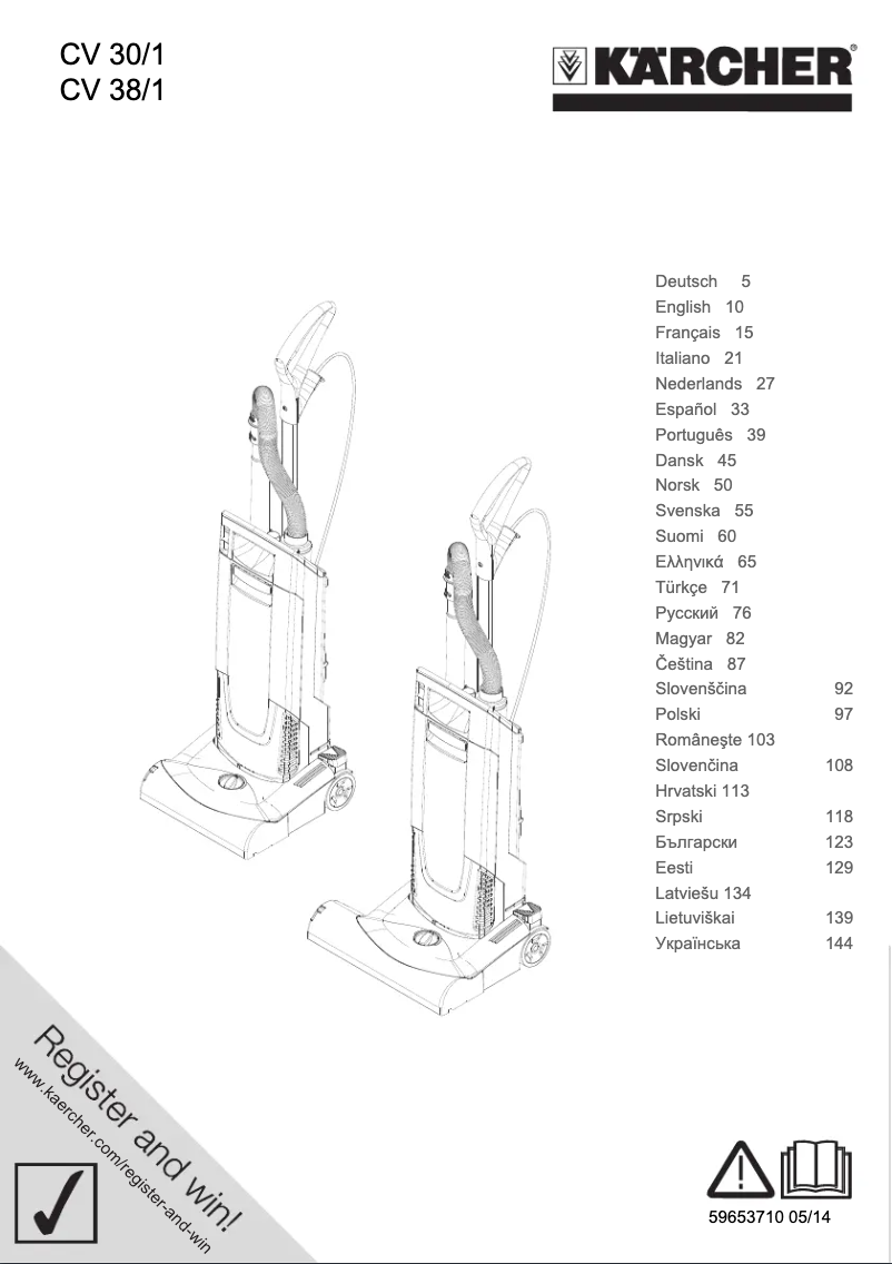 Image de la première page du manuel de l'appareil CV 38/1