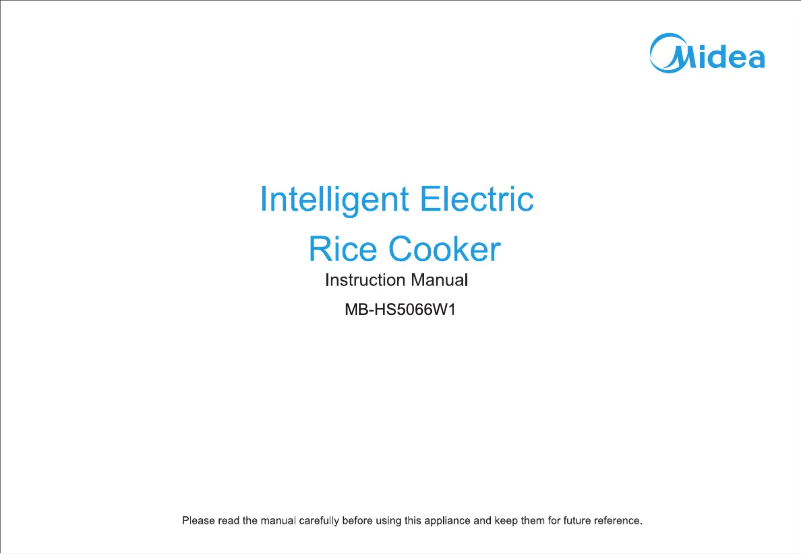 Image de la première page du manuel de l'appareil MB-HS5066W1