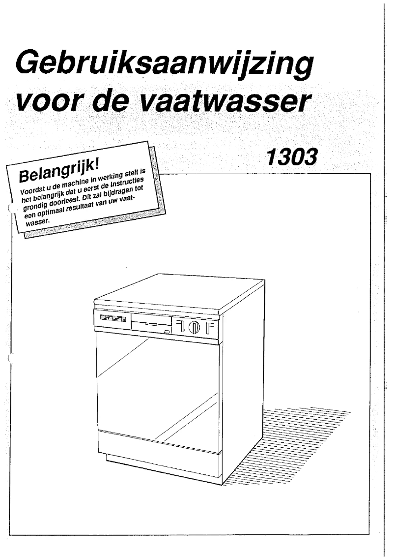Page n°1 - Manuel utilisateur Asko 1303