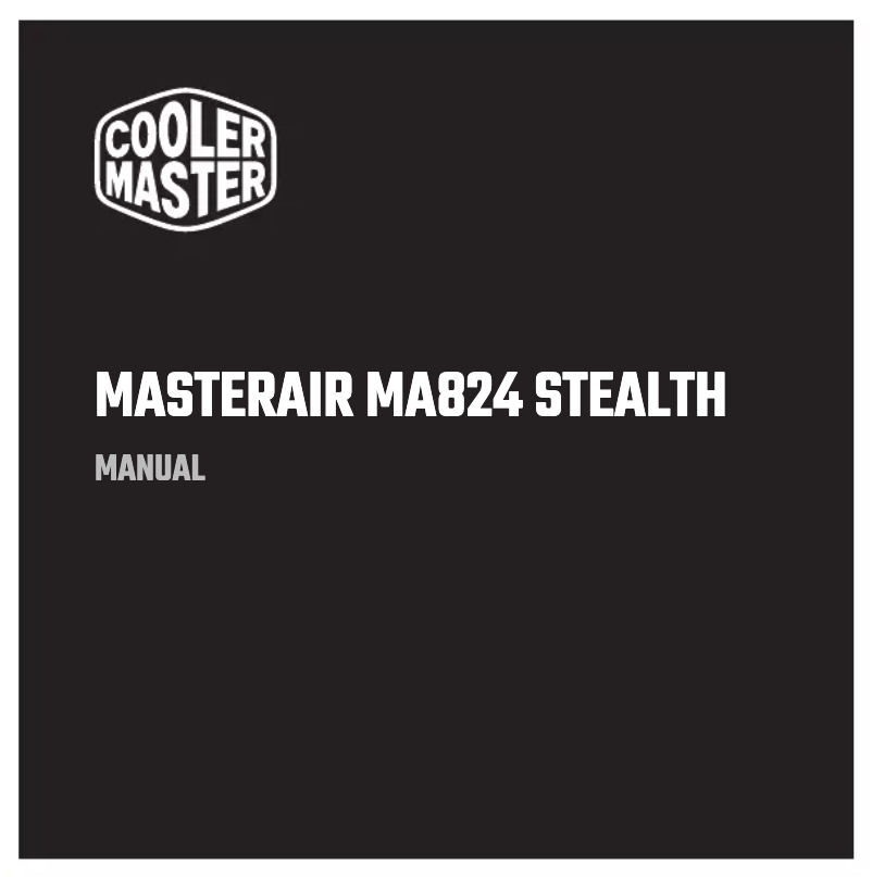 Page 1 de la notice Manuel utilisateur Cooler Master MasterAir MA824 Stealth