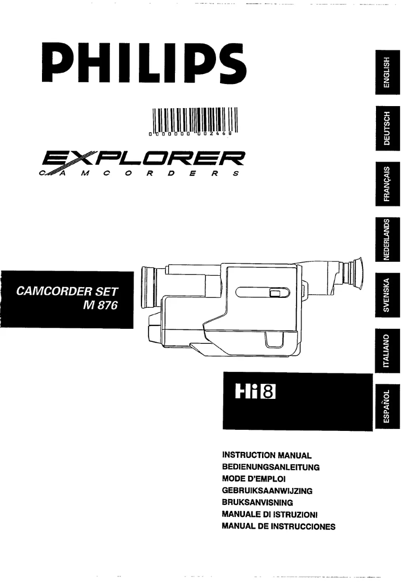 Image de la première page du manuel de l'appareil M876