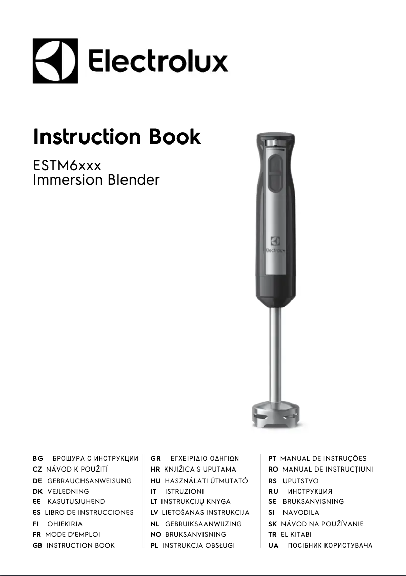Image de la première page du manuel de l'appareil ESTM6000
