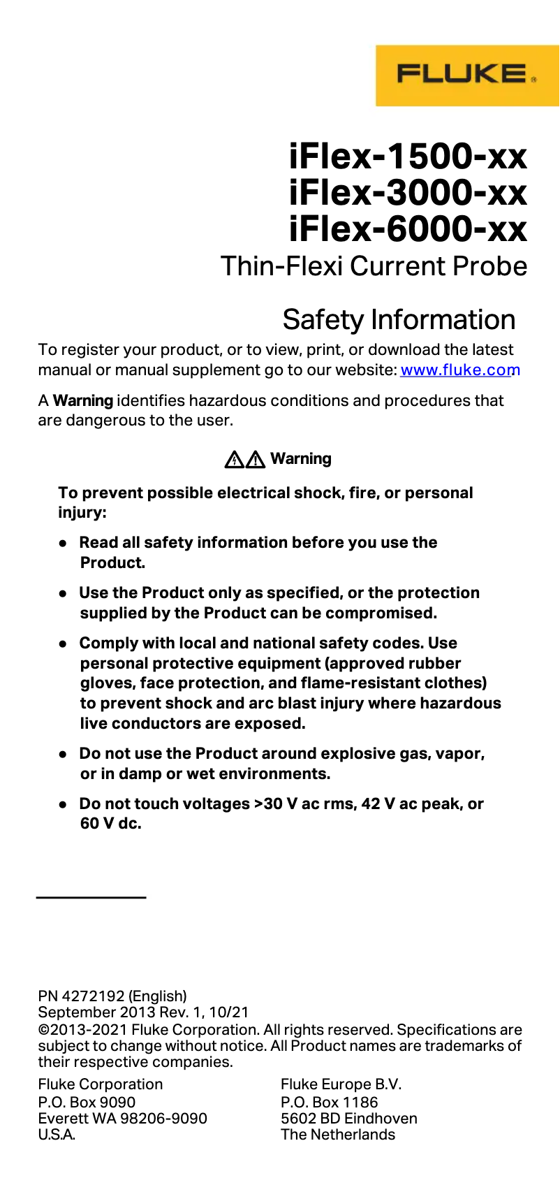 Image de la première page du manuel de l'appareil iFlex i1730