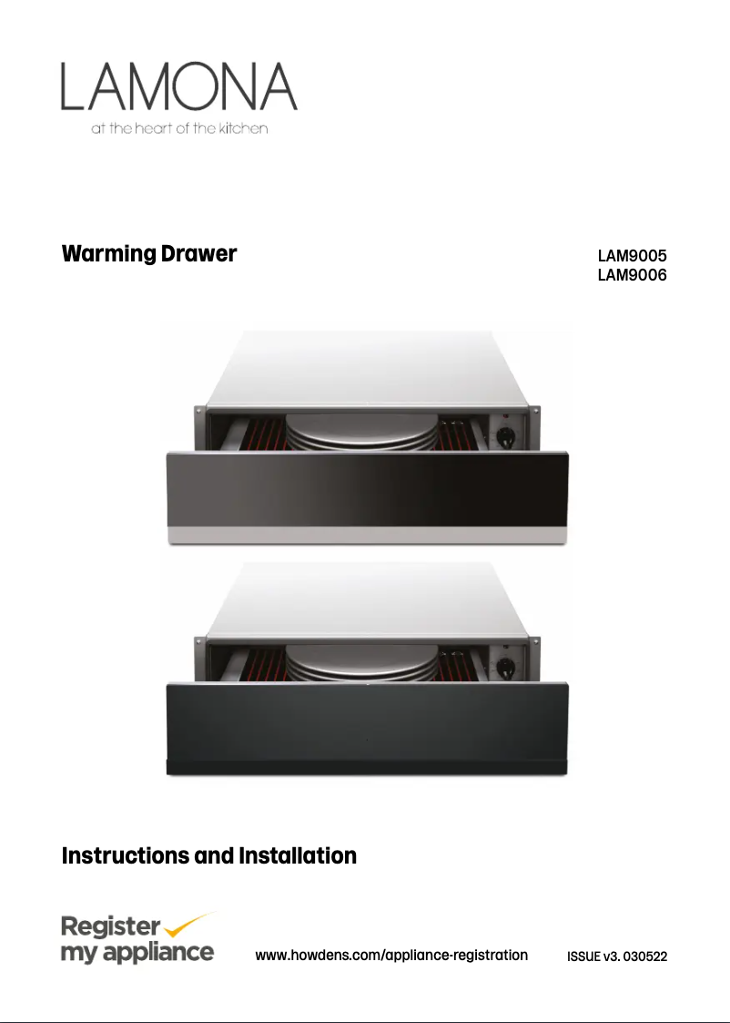 Page n°1 - Manuel utilisateur Lamona LAM9005