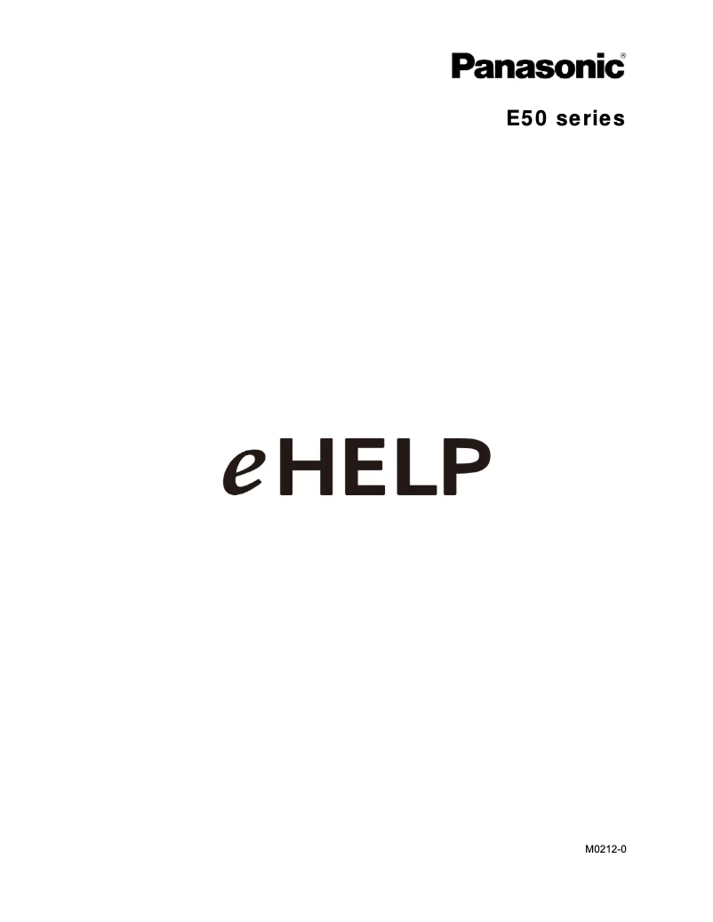 Image de la première page du manuel de l'appareil Smart VIERA TC-L42E50