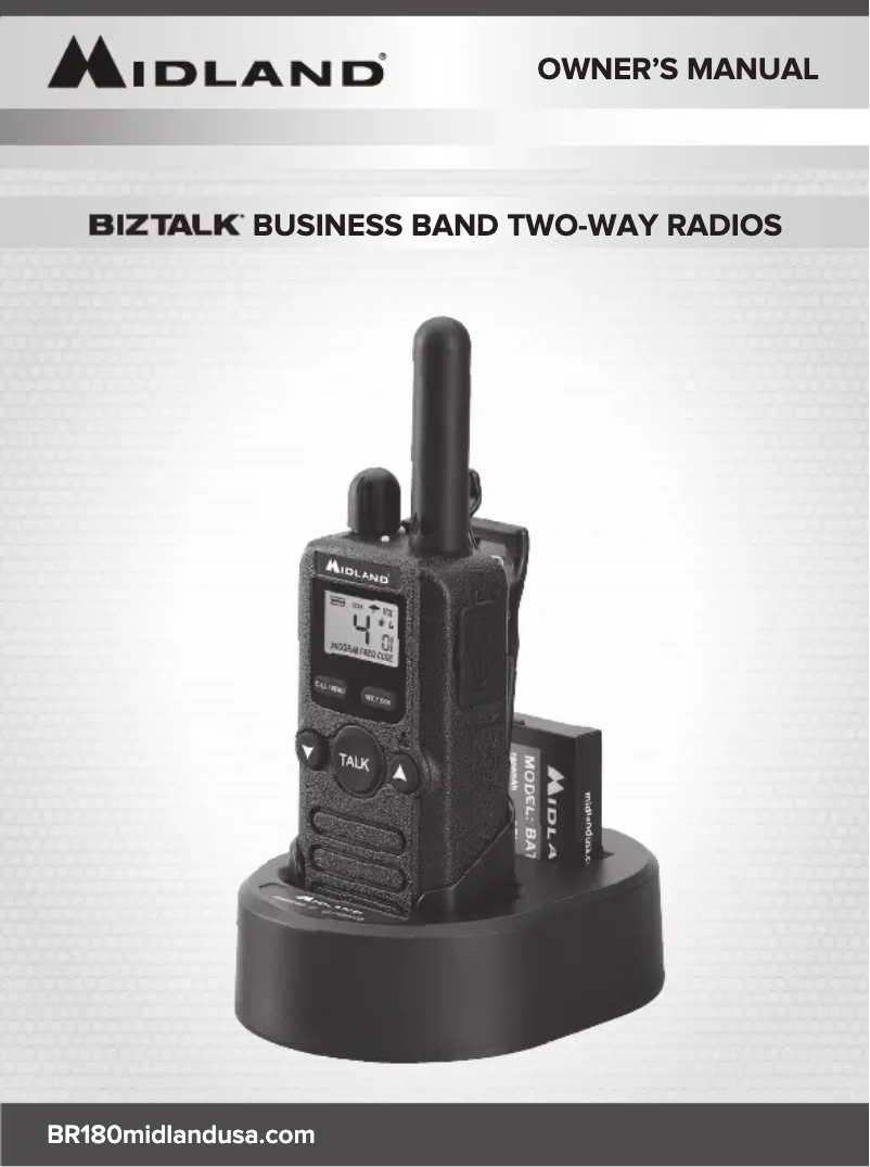Page 1 de la notice Manuel utilisateur Midland BizTalk BR180X6BGC