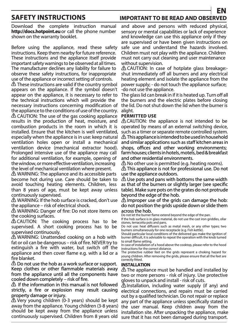 Image de la première page du manuel de l'appareil HGS 72S BK