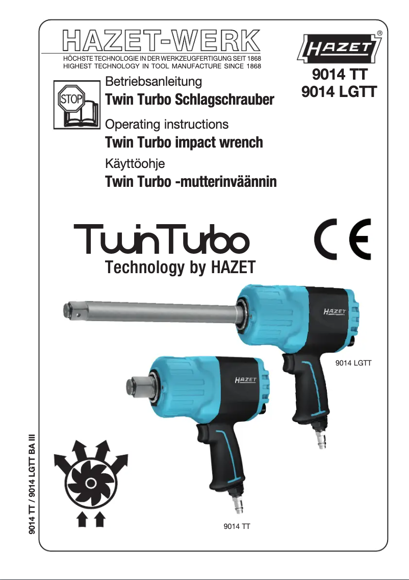 Page n°1 - Manuel utilisateur Hazet 9014LGTT